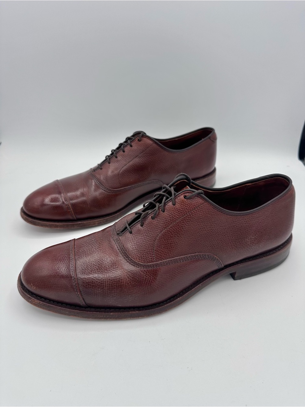 Allen Edmonds Park Avenue Cap Toe Brown Leather Oxford Dress Shoes